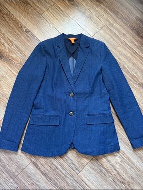 Joe Fresh Dark Blue Two-Button Blazer